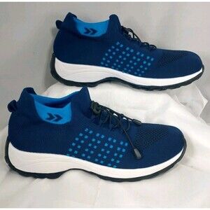 COMFORT WEAR ORTHO STRETCH CUSHION SHOES Arch Support SZ US 9 NAVY BLUE